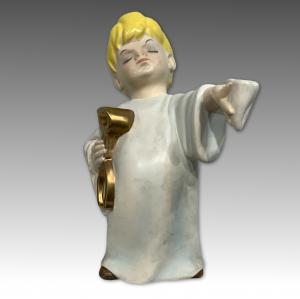 LENCI, FANNI GIUNTOLI, Dentista, ceramica policroma, 1930 circa